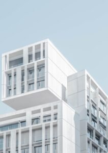 Architectural detail of a building facade